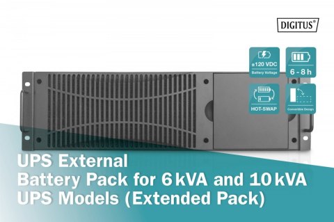 Digitus Moduł rozszerzający (Battery Pack), (20x12V 9Ah) do UPS 6kVA DN-170106 i 10kVA DN-170107