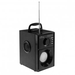 Media-Tech Głośnik BOOMBOX SILVER MT3179 Bluetooth 5.1+EDR/FM/MP3/MicroSD/USB/AUS/Pilot/USB-C/LED/RMS 15W/PMPO 600W