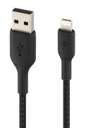 Belkin Kabel Braided USB- Lightning 15cm czarny