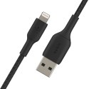 Belkin Kabel Braided USB- Lightning 15cm czarny