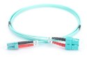 Digitus Patchcord światłowodowy FO LC-SC MM 50/125 OM3 duplex LSOH 1m