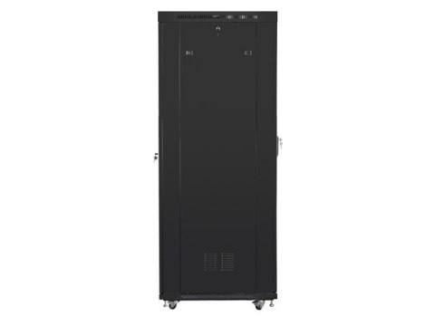 Lanberg Szafa instalacyjna rack stojąca 19 42U 800x1000 czarna, drzwi perforowane LCD (Flat pack)