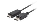 Lanberg Kabel DisplayPort (M) V1.1 -> HDMI (M) 1.8m czarny