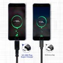 Maclean Kabel 2x USB-C 100W 1m wspierajacy PD przesyl danych do 10Gbps MCE491 Czarny