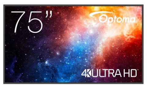 Optoma Monitor wielkoformatowy 75 cali N3751K matowy 24h/7,450cd/m2,USB-C,4K UHD (3840 x 2160),Android 11,Wifi+BT,OMS kod producenta 