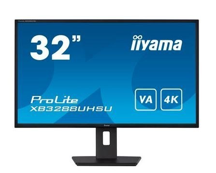 IIYAMA Monitor 31,5 cala XB3288UHSU 4K,VA,HDMI,DP,PIP,F.Sync,HAS/150mm,USB