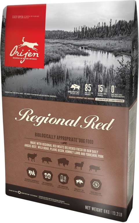 ORIJEN Regional Red - sucha karma dla psa - 11,4kg