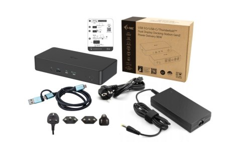 I-tec Stacja dokująca USB 3.0 / USB-C / Thunderbolt 3 Professional Dual 4K Display Docking Station Generation 2 + Power Delivery 100W