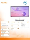 Dell Monitor P2424HT 23.8 cala Dotykowy FHD/16:9/HDMI/DP/USBC/RJ45/3Y