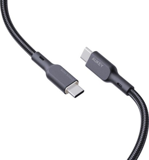 AUKEY CB-KCC102 kabel USB-C - USB-C 1.8m 100W PD 5A 20V kevlar + nylonowy oplot
