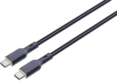 AUKEY CB-KCC102 kabel USB-C - USB-C 1.8m 100W PD 5A 20V kevlar + nylonowy oplot