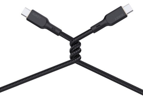 AUKEY CB-KCC102 kabel USB-C - USB-C 1.8m 100W PD 5A 20V kevlar + nylonowy oplot