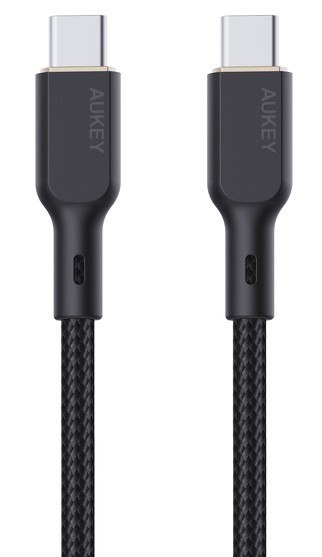 AUKEY CB-KCC102 kabel USB-C - USB-C 1.8m 100W PD 5A 20V kevlar + nylonowy oplot