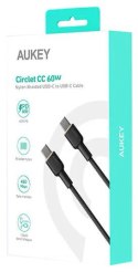 AUKEY CB-NCC2 nylonowy kabel USB C - USB C | 1.8m | 3A | 60W PD | 20V