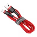 BASEUS KABEL LIGHTNING USB CAFULE1,5A 2M CZERWONY