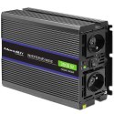 Qoltec Przetwornica napięcia Monolith 3000 MS Wave | 12V na 230V | 1500/3000W | USB