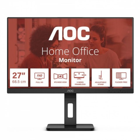 AOC Monitor 27E3QAF 27 cali IPS HDMI DP Pivot Głośniki