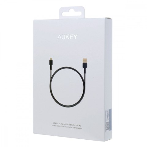 AUKEY CB-MD1 kabel micro USB - USB-A 1m 480 Mbps Quick Charge czarny