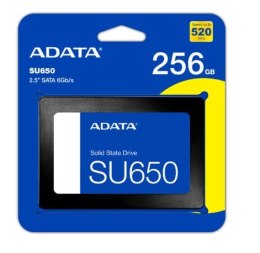 Adata Dysk SSD Ultimate SU650 256GB 2.5 S3 3D TLC Retail