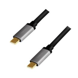 LogiLink Kabel USB-C M/M, PD, aluminiowy 1.5m