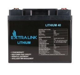 Extralink Akumulator LiFePO4 40AH 12.8V BMS EX.30431