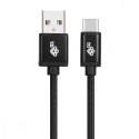 TB Kabel USB-USB C 1.5m czarny sznurek