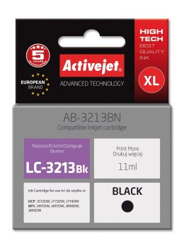 Activejet AB-3213BN Tusz (zamiennik Brother LC3213BK; Supreme; 11 ml; czarny)