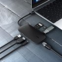 AUKEY CB-C71 aluminiowy HUB USB-C | 8w1 | RJ45 Ethernet 10/100/1000Mbps | 3xUSB 3.1 | HDMI 4k@30Hz | SD i microSD | USB-C Power Delive