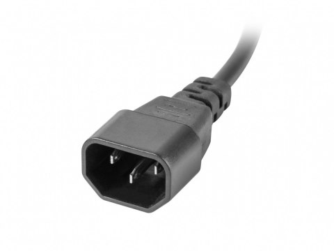 Lanberg Listwa zasilająca Rack PDU 19 cali 1U 10A 10X IEC C13 2m C14 czarna