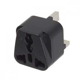 Maclean Adapter gniazdo EU na wtyk UK MCE154 Czarny