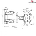 Maclean Uchwyt do telewizora lub monitora 13-55 cali MC-742 25kg czarny