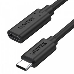 Unitek Przedłużacz USB-C 3.1 10Gbps; 4K; PD 100W; M/F; 1m; C14086BK-1M