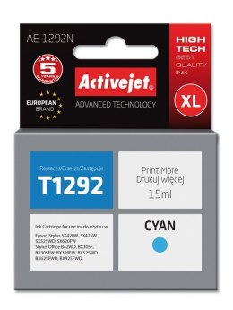 Activejet AE-1292N Tusz (zamiennik Epson T1292; Supreme; 15 ml; niebieski)