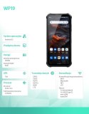 OUKITEL Smartfon WP19 8/256GB NFC 21000 mAh DualSIM czarny