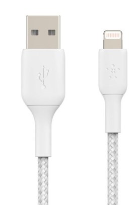 Belkin Kabel Braided USB- Lightning 15cm biały