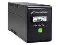 PowerWalker UPS LINE-INTERACTIVE 800VA 2X PL 230V, PURE SINE WAVE, RJ11/45 IN/OUT, USB, LCD