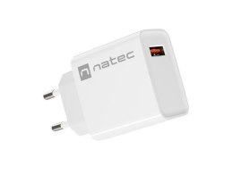 Natec Ładowarka sieciowa Ribera 1x USB-A 18W Biała