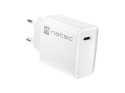 Natec Ładowarka sieciowa Ribera 1x USB-C 20W Biała