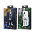 WEKOME Słuchawki bezprzewodowe VB07 Mecha Series - Bluetooth V5.3 TWS z etui ładującym Białe