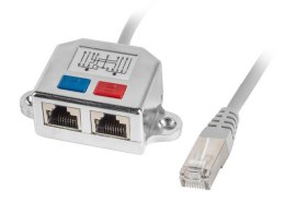 Lanberg Adapter rodzielacz LAN RJ-45 - 2x RJ-45 FTP