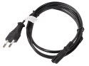 Lanberg Kabel zasilający EURO (radiowy) CEE 7/16 - IEC 320 C7 1.8M czarny