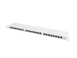 Lanberg Patch Panel 24 Port 0.5U Kat.6 szary ekranowany