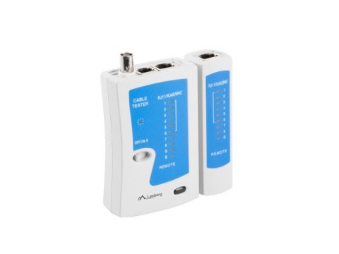 Lanberg Tester kabli RJ-45, RJ-12, RJ-11, Coaxial