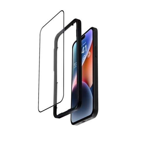 CRONG Szkło ochronne Anti-Bacterial 3D Armour Glass iPhone 14 Pro z ramką instalacyjną