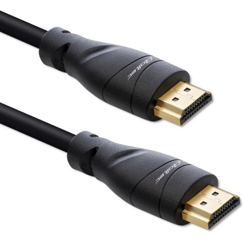 Qoltec Kabel HDMI v2.1 Ultra High Speed 8K | 60Hz | 26AWG | 5m Złoty