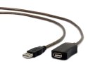 Kabel GEMBIRD UAE-01-5M (USB 2.0 M - USB 2.0 F; 5m; kolor czarny)