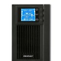 Qoltec Zasilacz awaryjny UPS, on-line, czysta fala sinusoidalna, 1KVA, 800W, LCD, USB