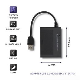 Qoltec Adapter USB 3.0 do dysków HDD/SSD 2.5 cala SATA3