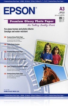 Epson Papier Premium Glossy Photo 20 arkuszy 255 g/m A3