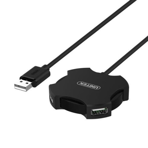 Hub USB Unitek Y-2178 4x USB 2.0 micro - czarny